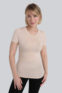 T-shirt Miss invisible C-neck Sand
