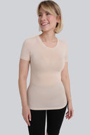 T-shirt Miss invisible C-neck Sand