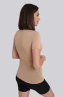 T-shirt Miss invisible C-neck Nude