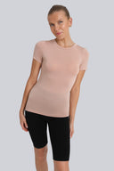 T-shirt Miss invisible C-neck Cappuccino