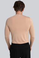 Longsleeve Mr Invisible V-neck Nude