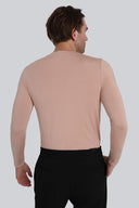 Longsleeve Mr Invisible V-neck Cappuccino