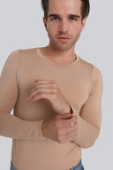 Longsleeve Mr Invisible C-neck Nude
