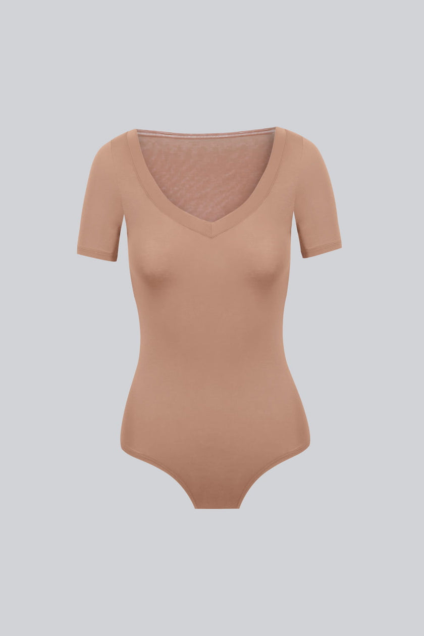 Body Miss Invisible Shortsleeve V-neck Nude