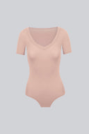 Body Miss Invisible Shortsleeve V-neck Cappuccino