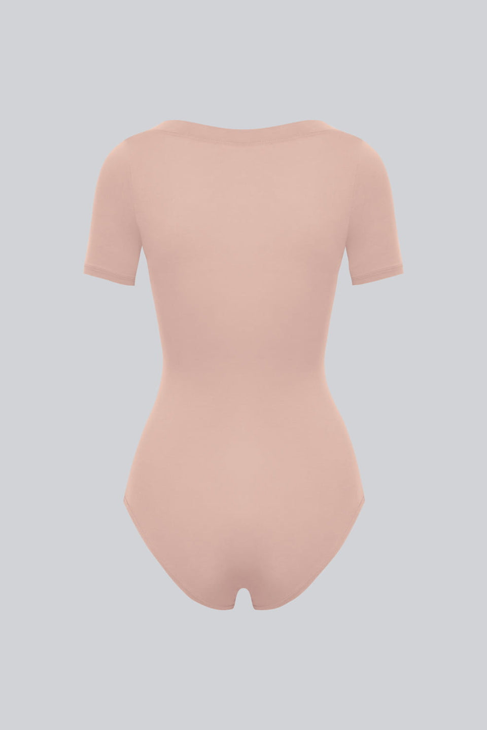 Miss Invisible Short-sleeved V-neck Bodysuit in Cappuccino