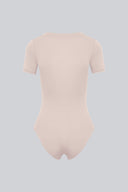 Body Miss Invisible Shortsleeve C-neck Sand