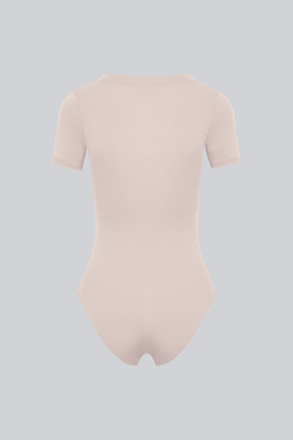 Miss Invisible Short-Sleeved C-Neck Bodysuit in Sand
