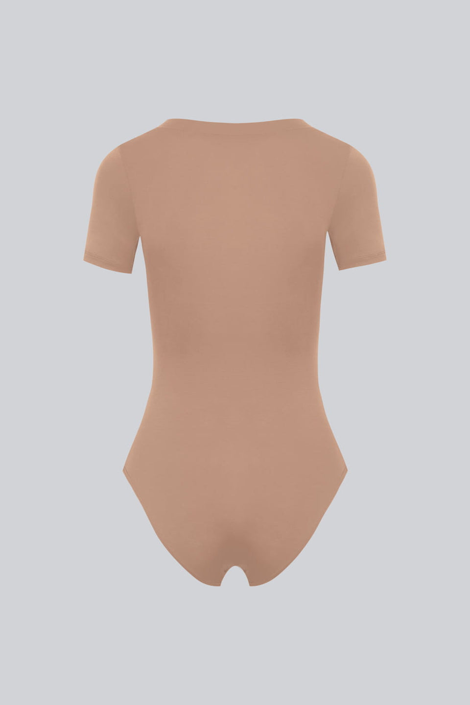 Miss Invisible Short-Sleeved C-Neck Bodysuit in Nude