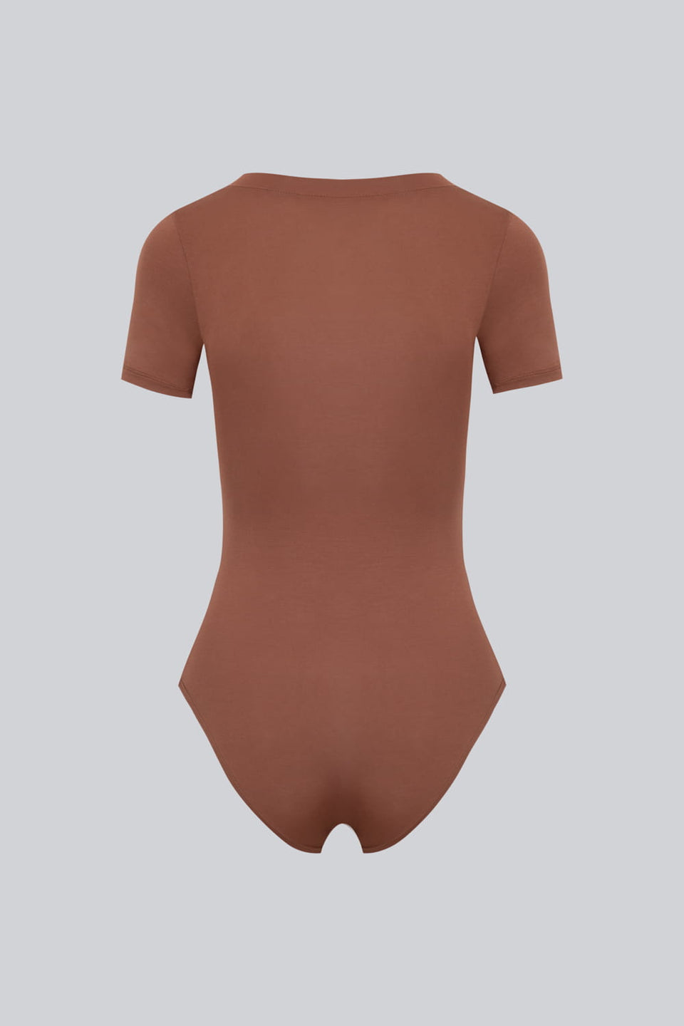 Miss Invisible Short-Sleeved C-Neck Bodysuit – Chocolate