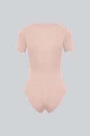 Body Miss Invisible Shortsleeve C-neck Cappuccino