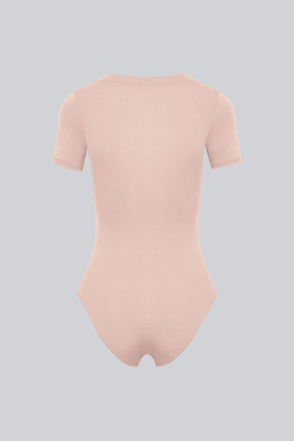 Miss Invisible Short-Sleeved C-Neck Bodysuit in Cappuccino