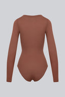Body Miss Invisible Longsleeve C-neck Chocolate