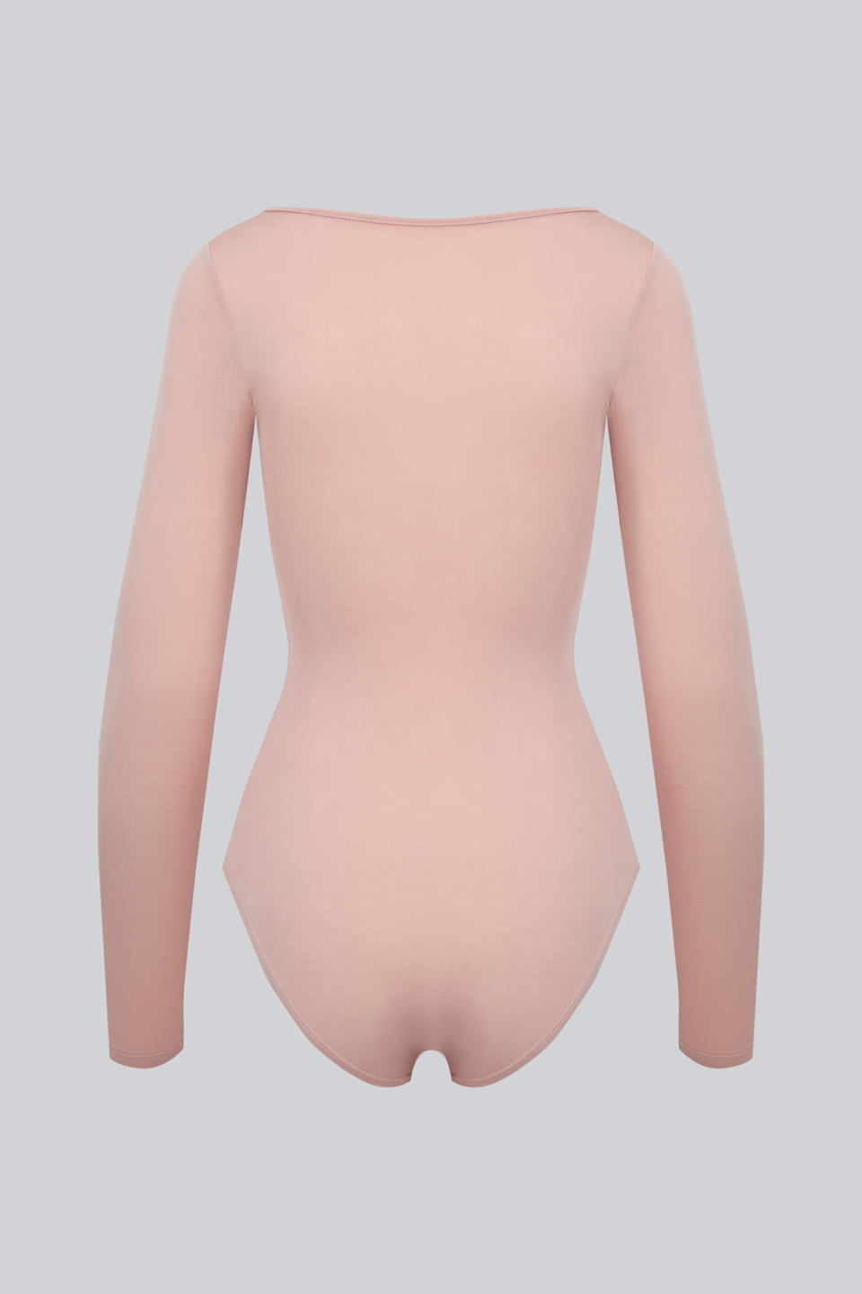 Miss Invisible Long-Sleeved U-Neck Bodysuit – Cappuccino