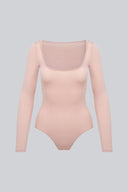 Body Miss Invisible Longsleeve U-neck Cappuccino