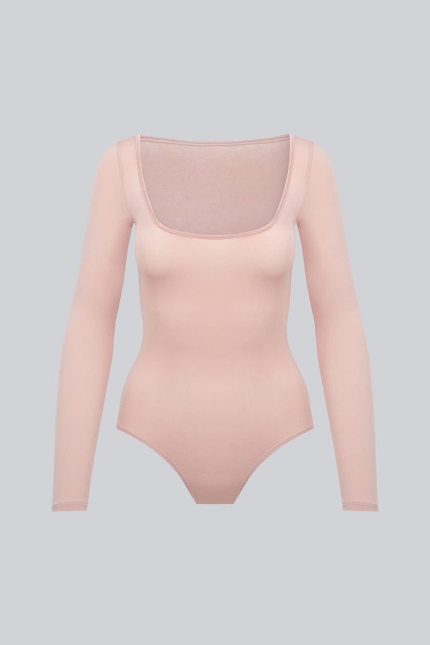 Body Miss Invisible Longsleeve U-neck Cappuccino