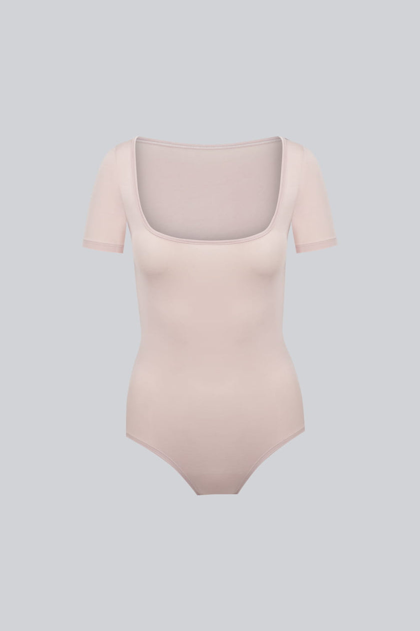 Body Miss Invisible Shortsleeve U-neck Sand