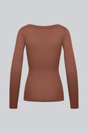Longsleeve Miss Invisible V-neck Chocolate