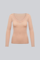 Longsleeve Miss invisible V-neck Cappuccino