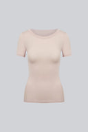 T-shirt Miss invisible C-neck Sand