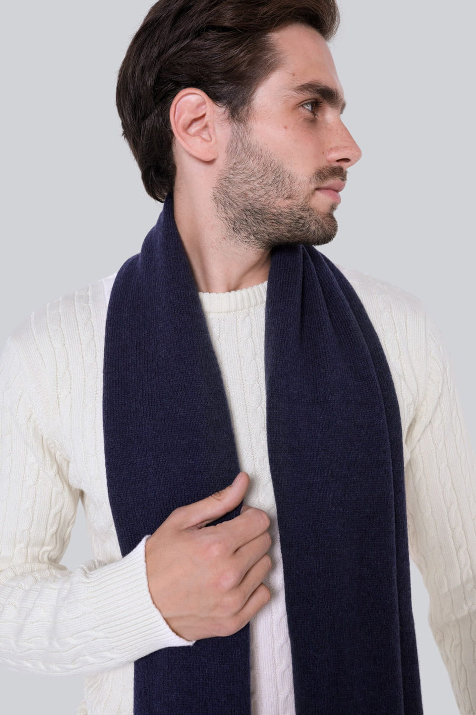 Szalik Mr Merino Navy