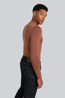 Longsleeve Mr Invisible V-neck Chocolate