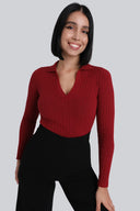 Longsleeve Miss Polo Raspberry Red
