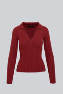 Longsleeve Miss Polo Raspberry Red