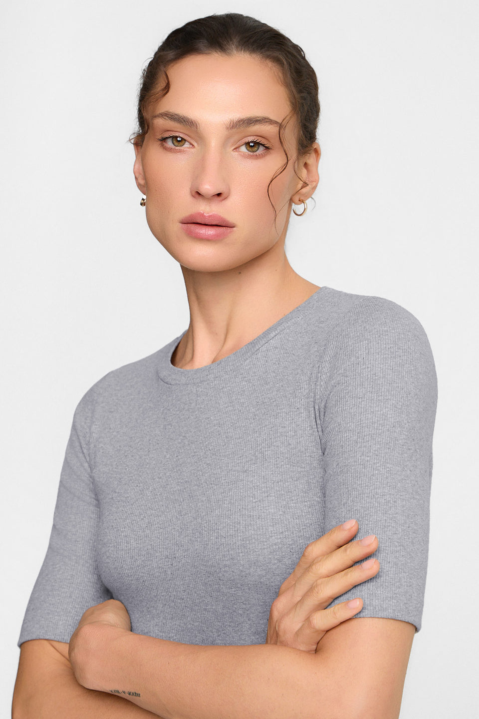 Miss Lovable Melange Grey T-shirt