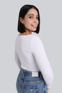Longsleeve Miss Delicate White