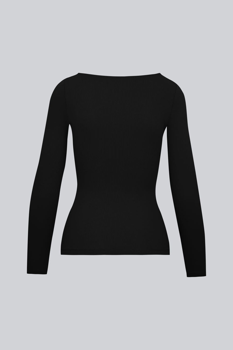 Miss Delicate Black Long-Sleeved Top