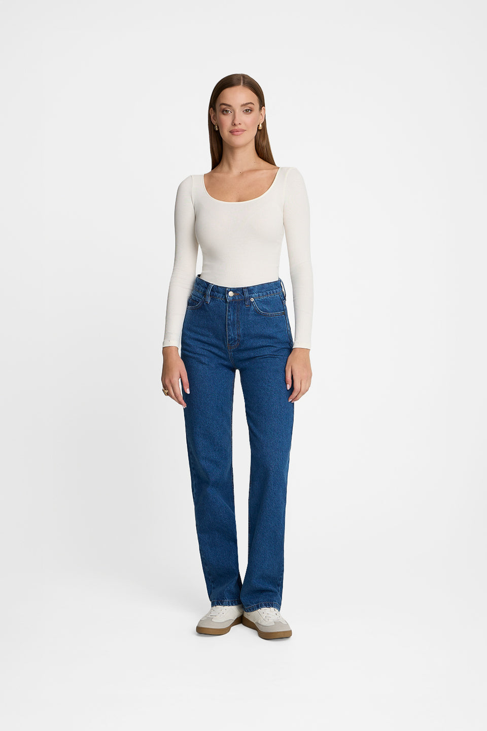 Miss Delicate Off-White Long-Sleeved Top