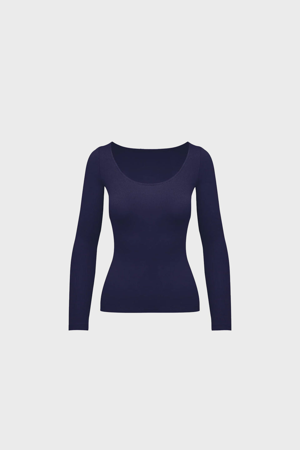 Miss Delicate Navy Long-Sleeved Top