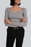 Longsleeve Miss Delicate Melange Grey