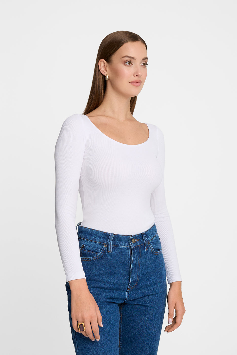 Miss Delicate White Long-Sleeved Top