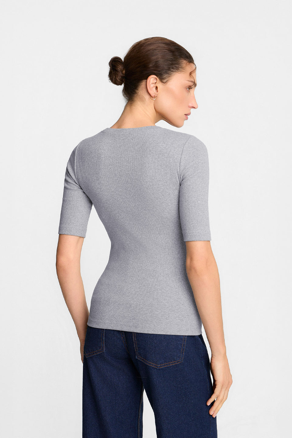 Miss Lovable Melange Grey T-shirt
