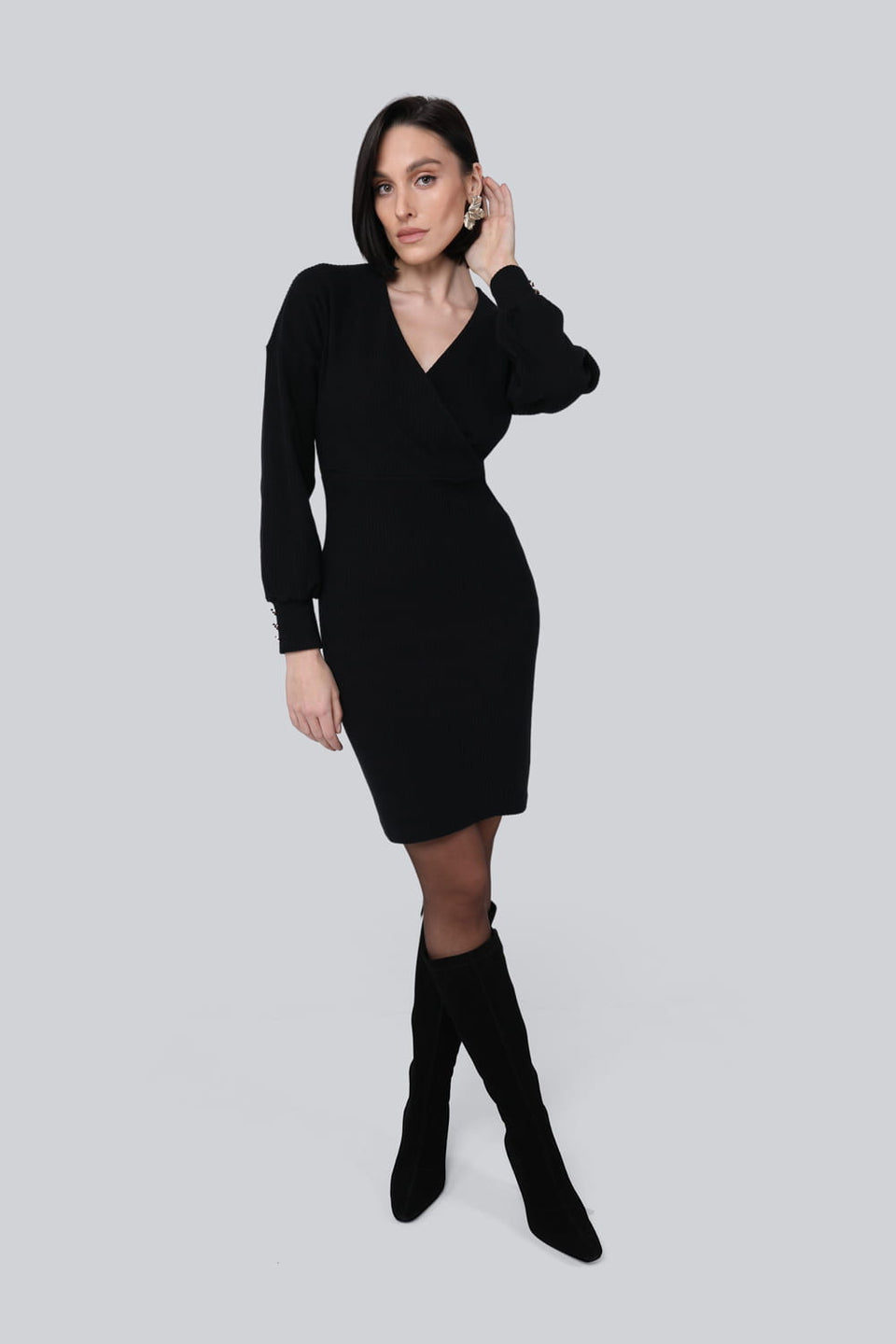 Sukienka Miss Wrap Black