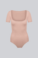 Body Miss Invisible Shortsleeve U-neck Cappuccino