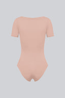 Body Miss Invisible Shortsleeve U-neck Cappuccino