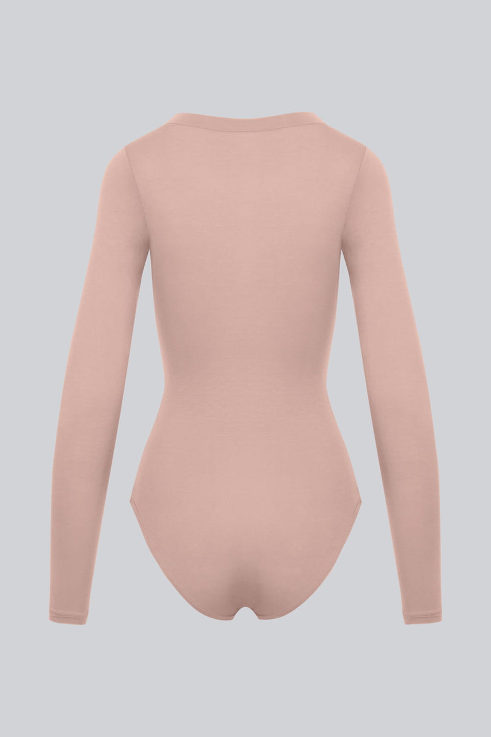 Miss Invisible Long-Sleeved C-Neck Bodysuit – Cappuccino