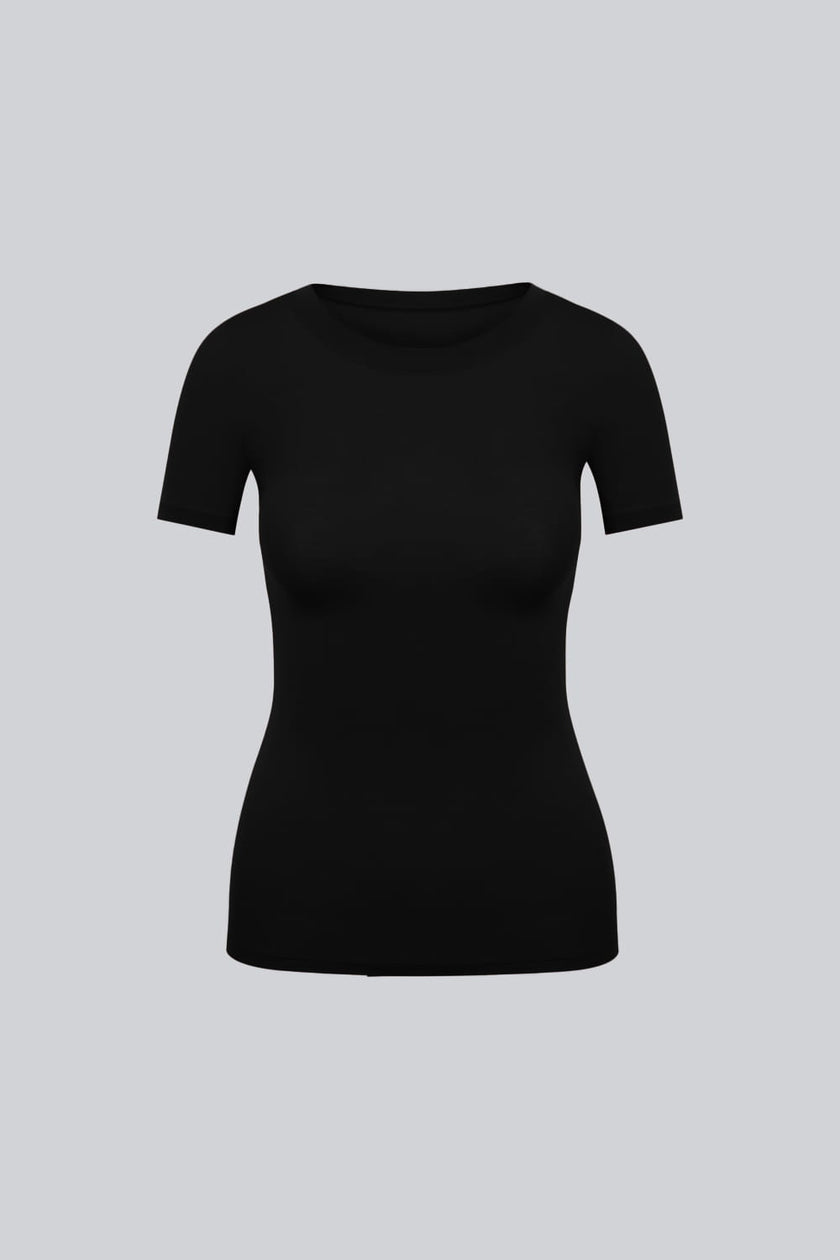 T-shirt Miss invisible C-neck Black