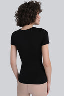 T-shirt Miss invisible C-neck Black