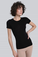 T-shirt Miss invisible C-neck Black