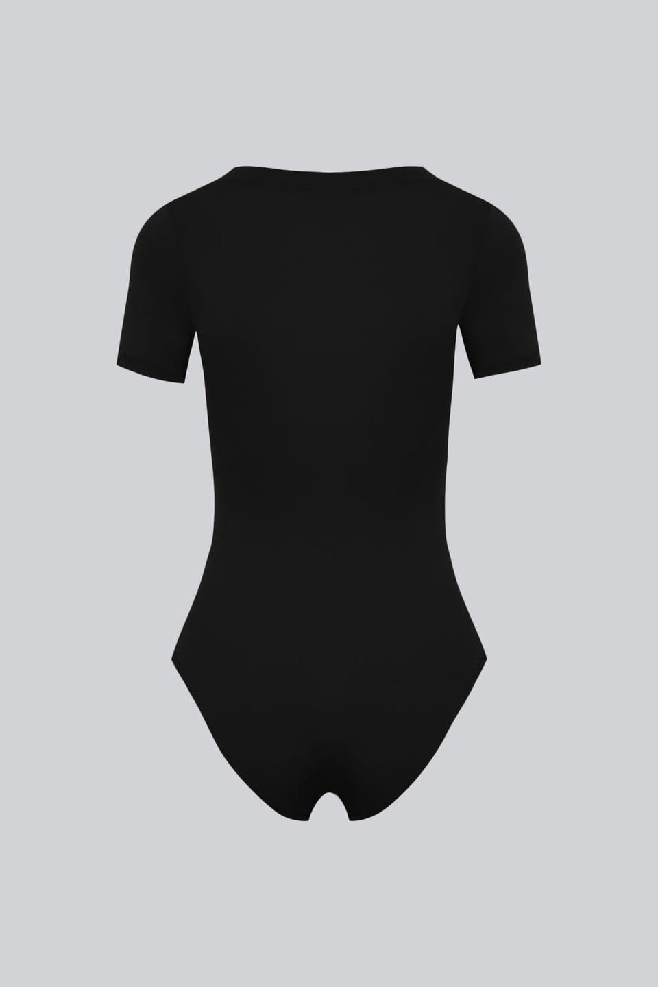 Miss Invisible Short-Sleeved C-Neck Bodysuit – Black