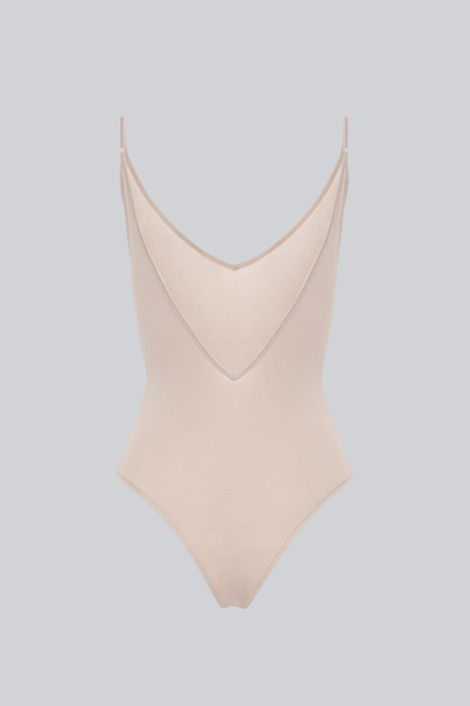 Miss Intimacy Open Back Sand Bodysuit