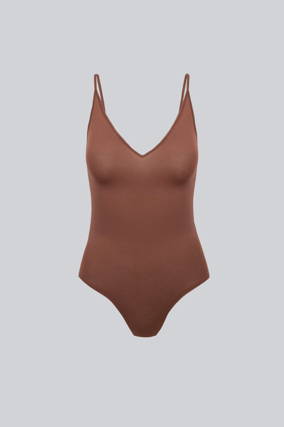 Miss Intimacy Open Back Bodysuit in Chocolate