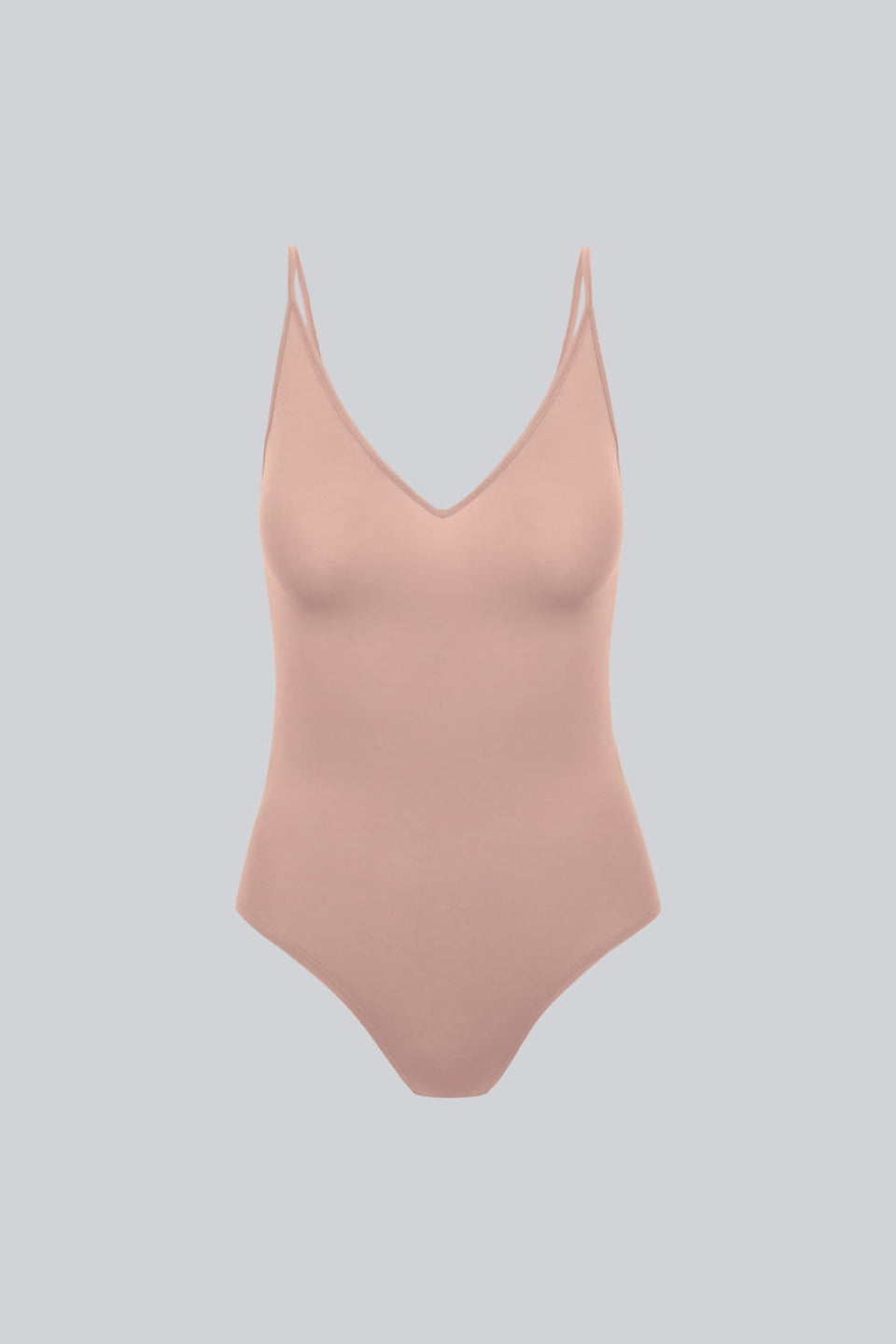 Miss Intimacy Open Back Bodysuit in Cappuccino