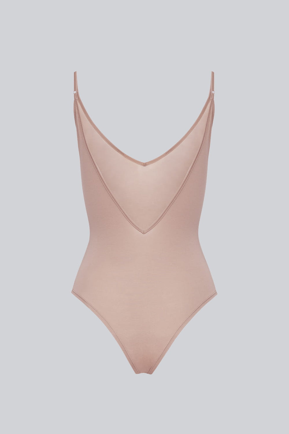 Miss Intimacy Open Back Bodysuit in Cappuccino