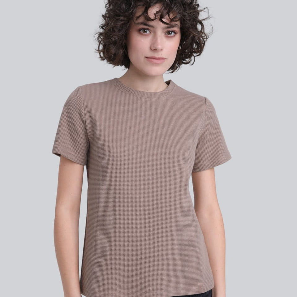 Miss Dapper Beige T-shirt