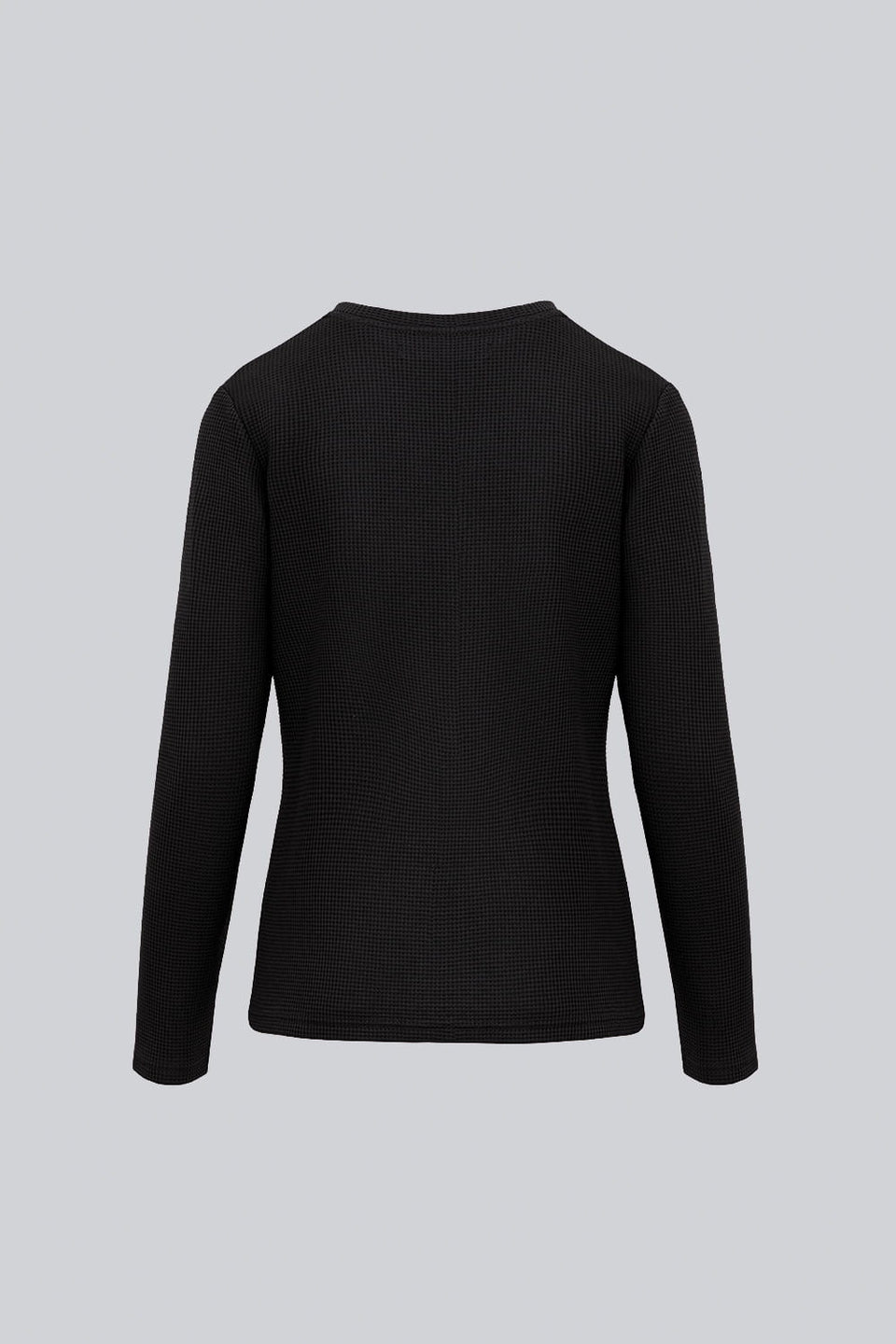 Miss Dapper Black Long-Sleeved Top